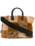 Marni Patchwork Tote - Brown