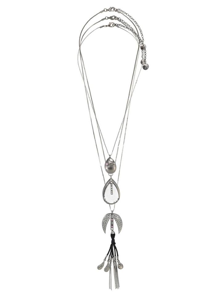 Camila Klein Gota Cristais 3 Necklaces Set - Black