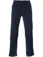 Massimo Alba Straight Trousers, Men's, Size: 50, Blue, Cotton/spandex/elastane