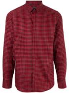 Loveless Checked Fitted Shirt - Red