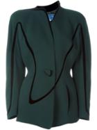 Thierry Mugler Vintage Single Button Blazer, Women's, Size: 38, Green
