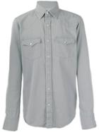 Tom Ford - Flap Pocket Shirt - Men - Cotton - 40, Grey, Cotton