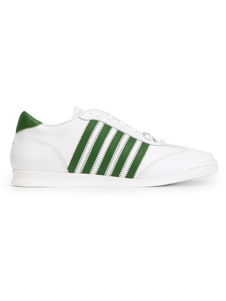 Dsquared2 New Runner Sneakers, Men's, Size: 41, White, Calf Leather/rubber