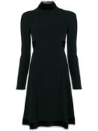 Dolce & Gabbana - Fitted Knee-length Dress - Women - Silk/cotton/spandex/elastane/viscose - 40, Black, Silk/cotton/spandex/elastane/viscose
