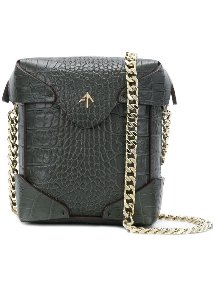 Manu Atelier Chain Strap Pristine Bag - Green
