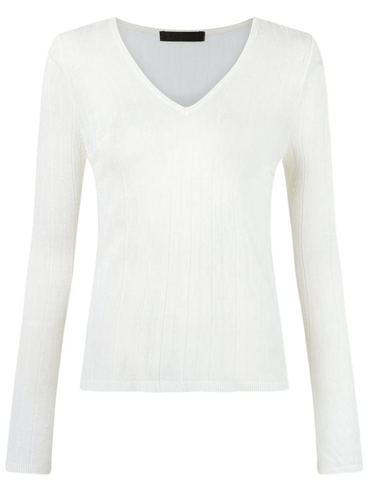 Talie Nk Knit Top, Women's, Size: P, White, Viscose