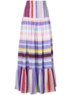 Michel Klein Long Striped Skirt - Multicolour