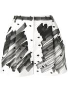 Moschino High-waist Printed Shorts - White