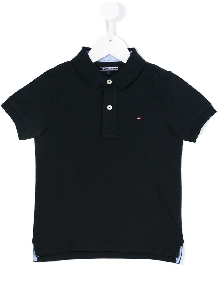 Tommy Hilfiger Junior - Classic Polo Shirt - Kids - Cotton/spandex/elastane - 7 Yrs, Blue