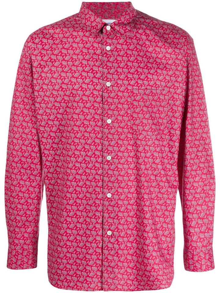 Comme Des Garçons Shirt Paisley-print Shirt - Red