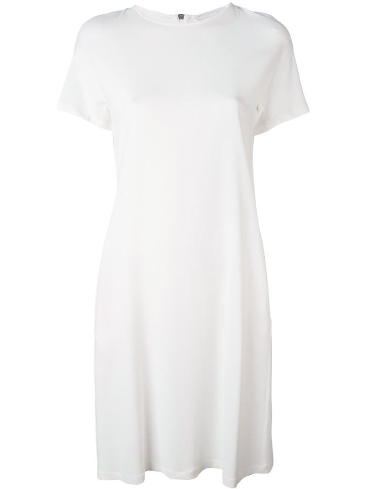 Fabiana Filippi - T-shirt Dress - Women - Polyester/spandex/elastane/acetate/viscose - 44, White, Polyester/spandex/elastane/acetate/viscose