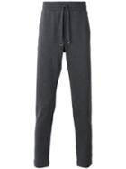 Dolce & Gabbana Drawstring Track Pants, Men's, Size: 50, Grey, Cotton