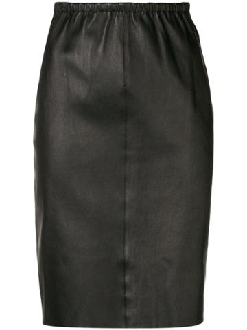 Max & Moi Straight Skirt - Black