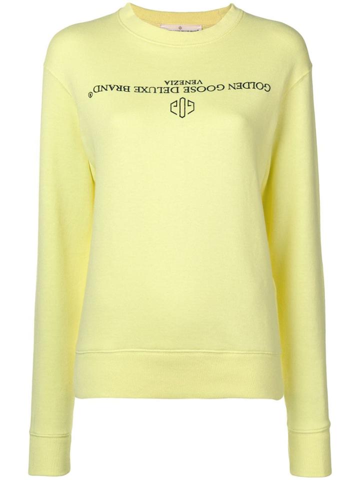 Golden Goose Deluxe Brand Logo Sweatshirt - Yellow