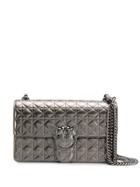 Pinko Quilted Shoulder Bag - Grey