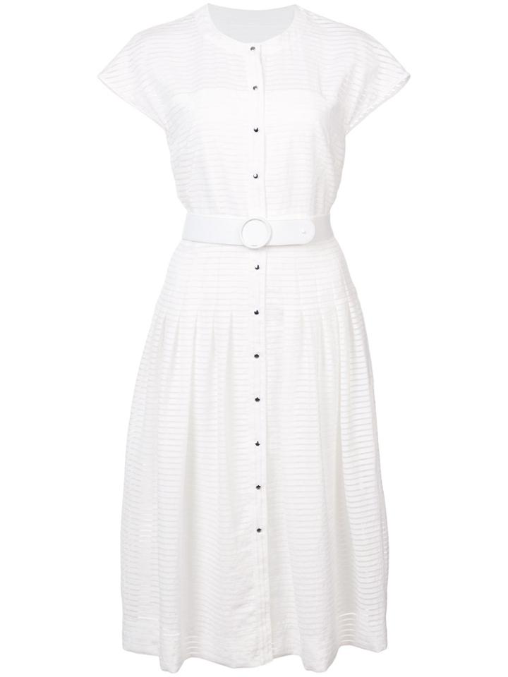 Akris Punto Flared Midi Dress - White