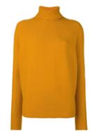Christian Wijnants Turtle Neck Jumper, Women's, Size: Medium, Yellow/orange, Polyamide/virgin Wool