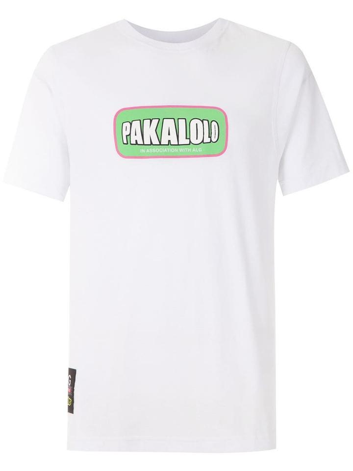 Àlg Slogan Print T-shirt - White