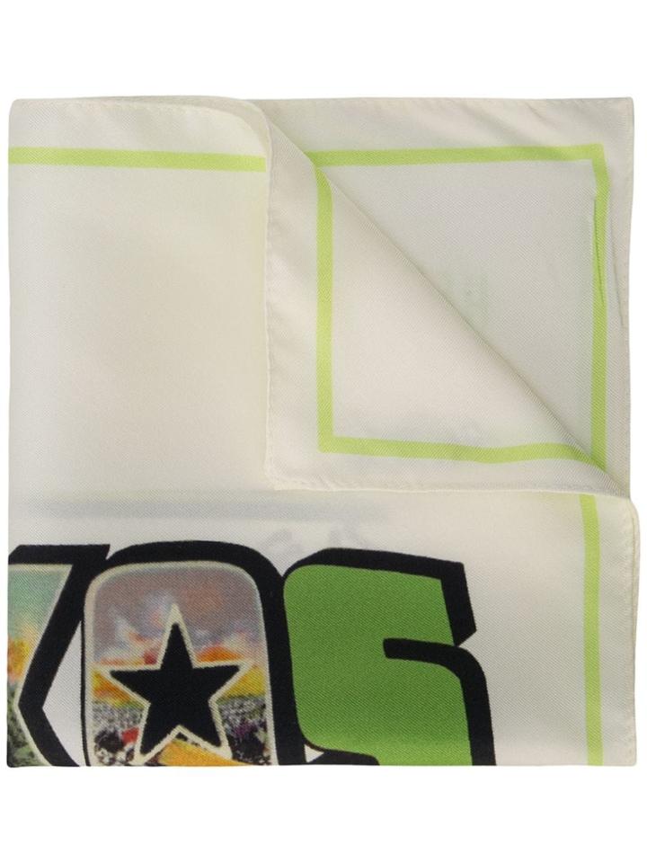 Amélie Pichard Texas Postcard Scarf - Green