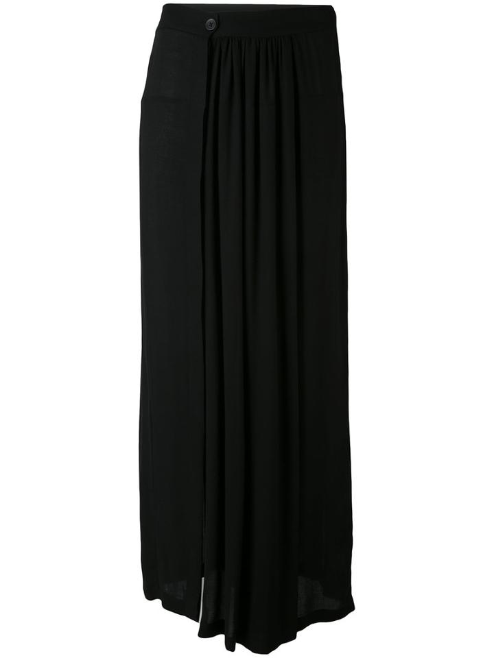 Maxi Skirt - Women - Viscose - 38, Black, Viscose, Ann Demeulemeester