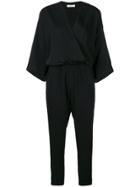P.a.r.o.s.h. Kimono Style Wrap Jumpsuit - Black