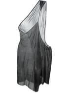 Lost & Found Ria Dunn One-shoulder Deconstructed Top - Grey