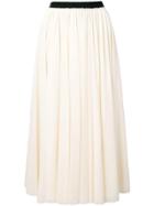 Jil Sander Pleated Skirt - White