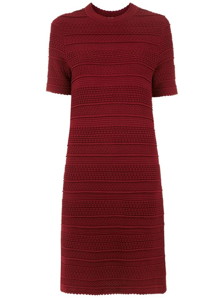 Egrey Knitted Dress - Red