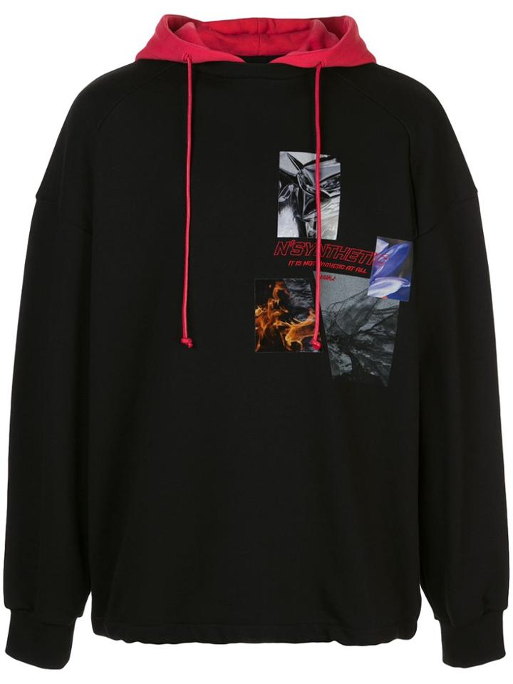Juun.j Graphic-print Hoodie - Black