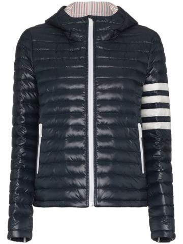 Thom Browne Thom B Padd Hdy Jkt Ls Zp Up - Blue