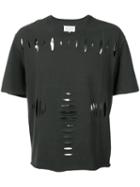 Maison Margiela Cut-out T-shirt, Men's, Size: 48, Black, Cotton