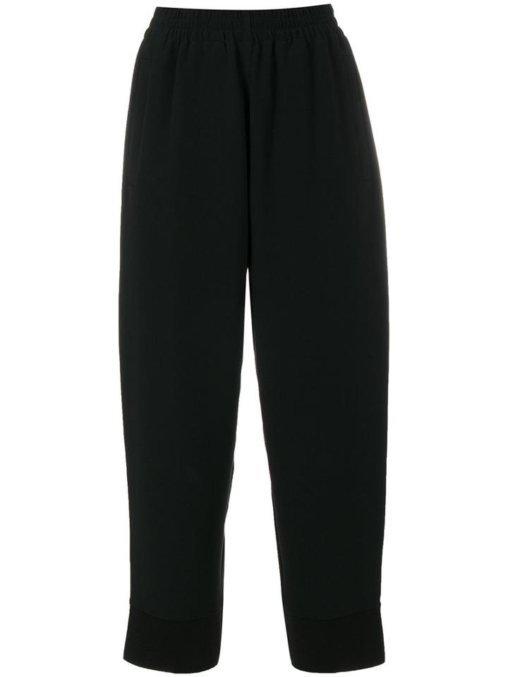 Stella Mccartney - Cropped Trousers - Women - Spandex/elastane/acetate/viscose - 38, Black, Spandex/elastane/acetate/viscose