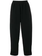 Stella Mccartney - Cropped Trousers - Women - Spandex/elastane/acetate/viscose - 38, Black, Spandex/elastane/acetate/viscose