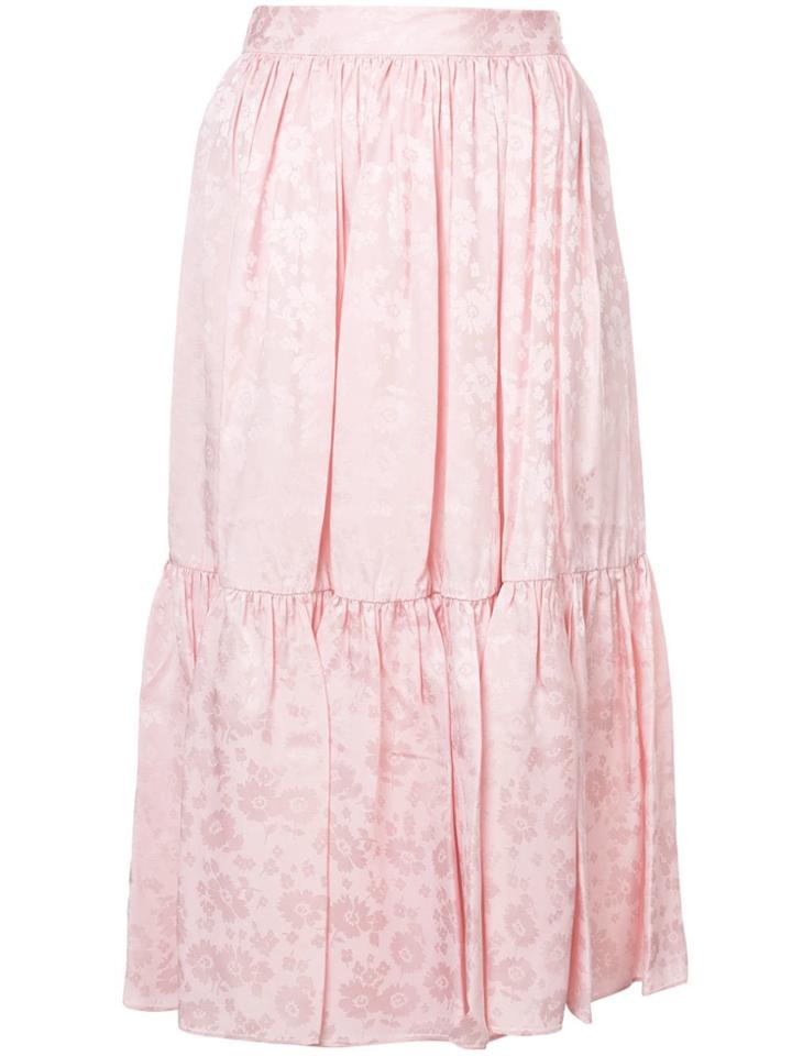 Jill Stuart Kara Flared Skirt - Pink & Purple
