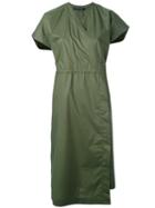 Sofie D'hoore - Wrap-style Midi Dress - Women - Cotton - 34, Green, Cotton