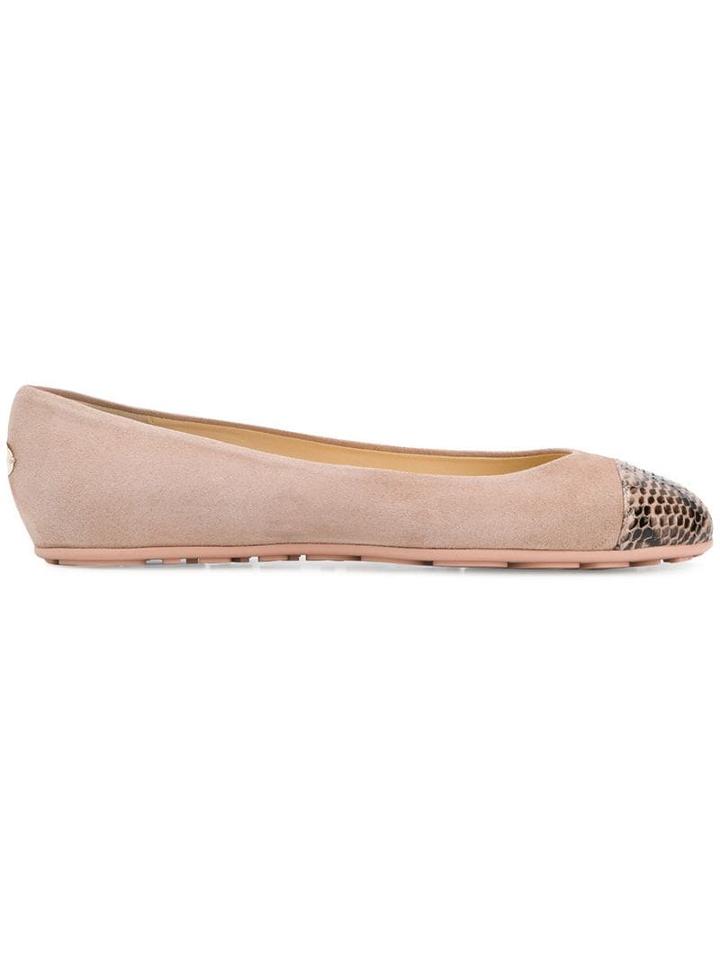 Jimmy Choo Gaze Ballerina Shoes - Neutrals