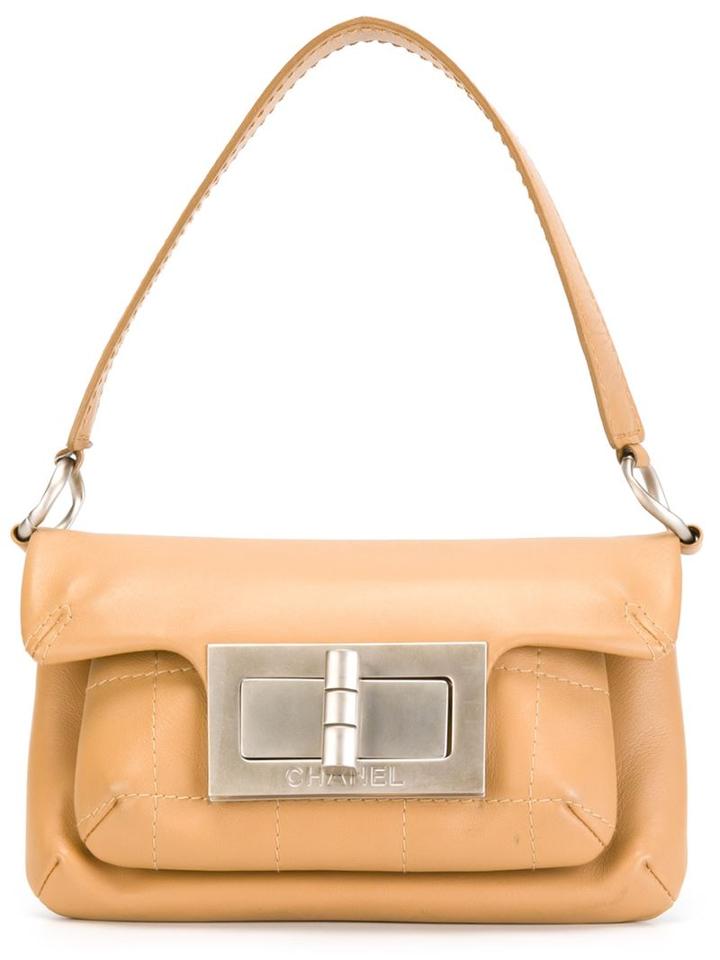 Chanel Vintage Chanel Agneau Plonge Beige