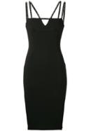 Versace Collection Spaghetti Strap Dress - Black