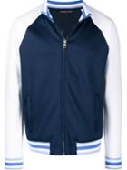 Michael Kors Stripe Trimmed Bomber Jacket - Blue