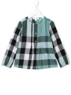 Burberry Kids Checked Blouse, Girl's, Size: 6 Yrs, Green