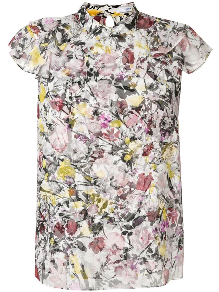 Erdem Floral Print Top - White