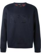 No21 Logo Sweatshirt, Men's, Size: Xl, Blue, Modal