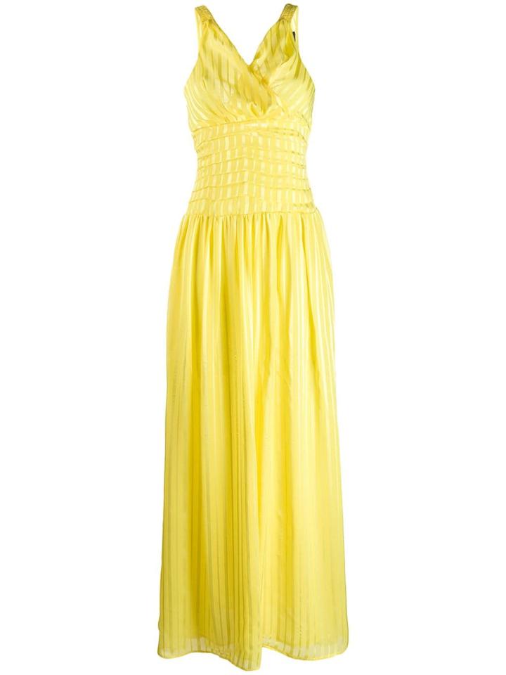 Marc Ellis Pleated Waist Dress - Yellow