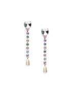 Miu Miu Embellished Drop Earrings - Multicolour