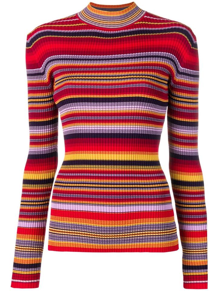 Études Juliette Striped Sweater - Red