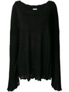 Alaïa Vintage 1990's Knitted Empire Blouse - Black