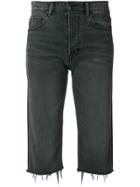 Helmut Lang Slim Denim Culottes - Black