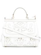 Dolce & Gabbana - Medium 'sicily' Tote - Women - Leather - One Size, White, Leather