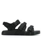 Versace Greek Key Sandals - Black