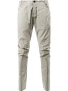 Masnada - Fitted Tapered Trousers - Men - Cotton - 46, Nude/neutrals, Cotton
